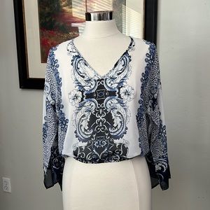 NWT New York & Company Sheer Crop Top